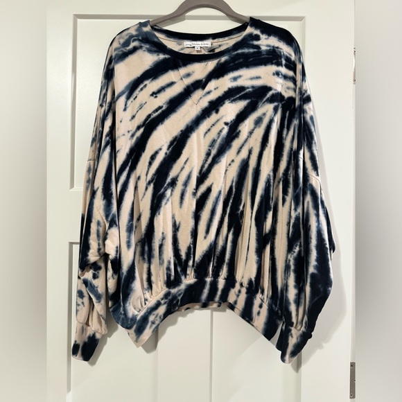 Young Fabulous & Broke Sweaters - Young Fabulous and Broke Juliette Tie-dye oversized Blue Safari Size L